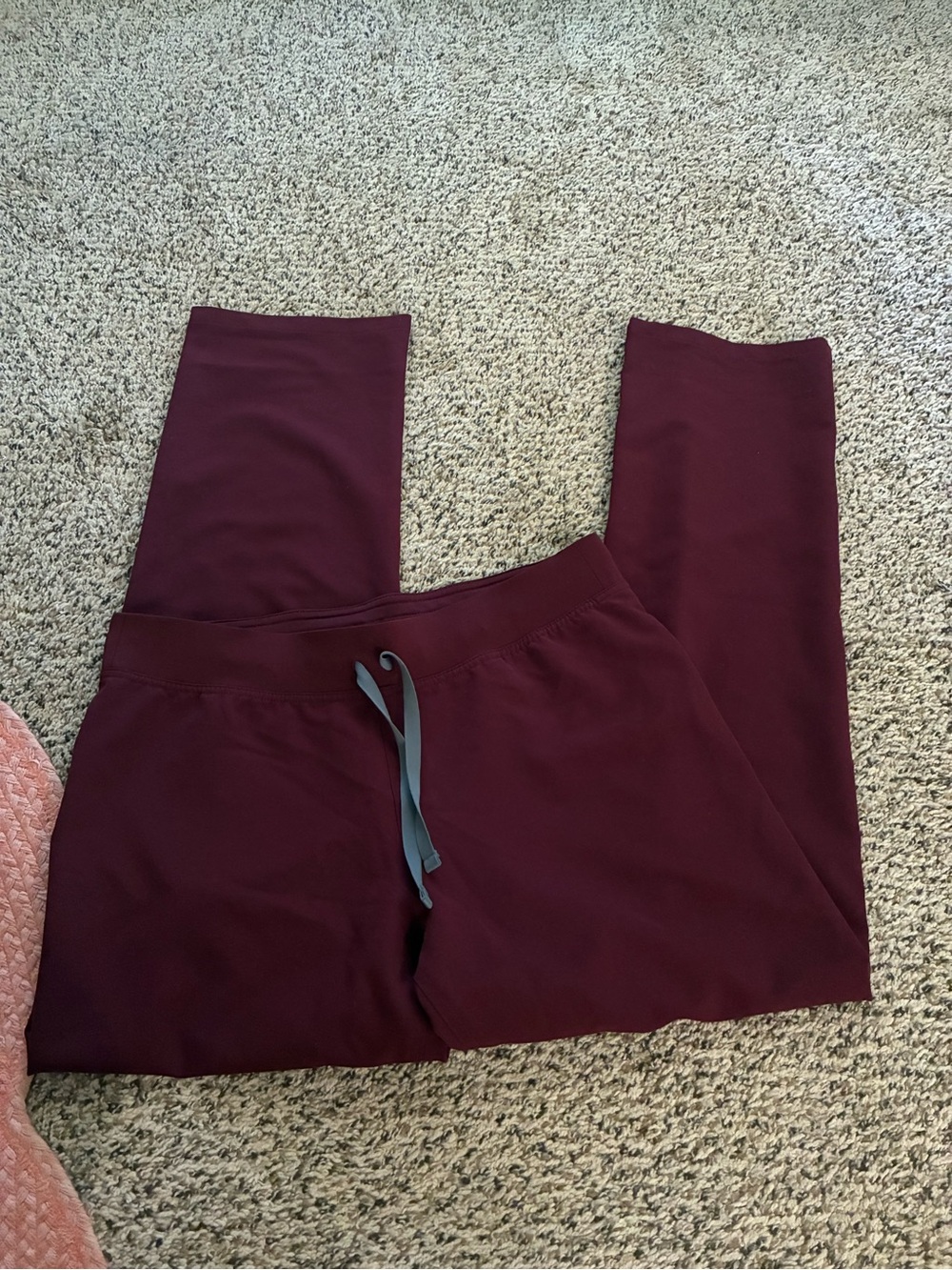 Burgundy Figs Livingston scrub pants